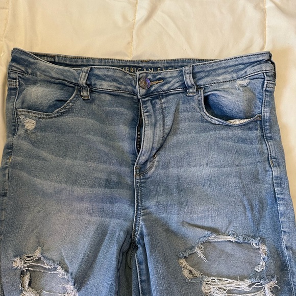 Distressed Blue Jeans - Picture 5 of 5